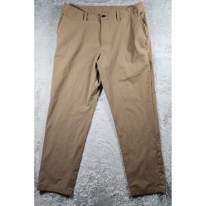Lululemon ABC Trousers Pants Mens 34x30 Brown Stretch Versatwill Slim Tapered